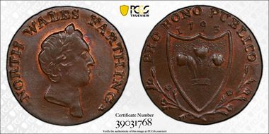 1793 Tk 1/4D DH-15a North Wales MS65BN