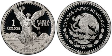 1990-Mo Onza Libertad Ag PR69DCAM