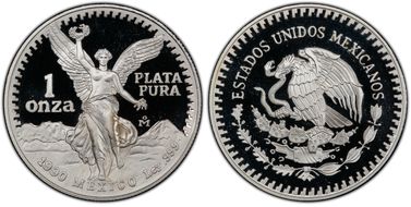 1990-Mo Onza Libertad Ag PR69DCAM