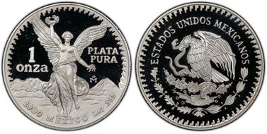 1990-Mo Onza Libertad Ag PR68DCAM