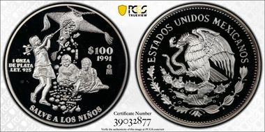 1991-Mo 100 P Save the Children KM-539  Ag PR68DCAM