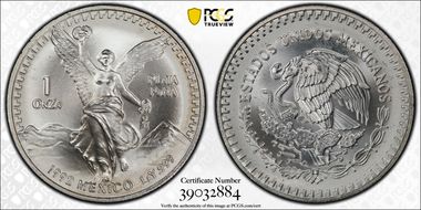 1992-Mo Onza Libertad Ag MS68