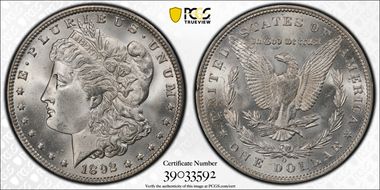 1892-O $1 MS65