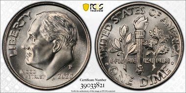 2020-P 10C Early Find MS66FB