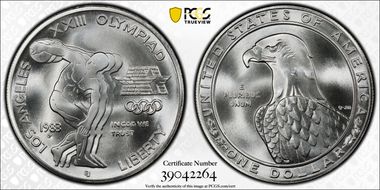 1983-P $1 Olympic MS70