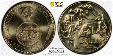 2016 $1 50 Yrs Decimal Currency MS68