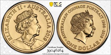 2019 $1 Coinage Portrait 1998-2019 MS69