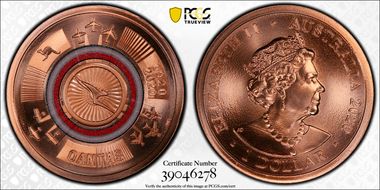 2020 $1 Qantas Centenary 1920-2020 MS69RD