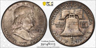 1952-S 50C MS66