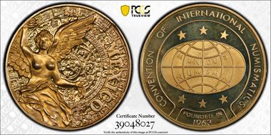 1986-Mo Medal Convention of International Numismatics Brass SP67