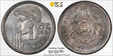 1950 25C KM-258  Ag MS66