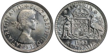 1963(m) Florin MS64