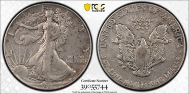 1986 $1 Silver Eagle VF20