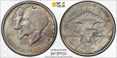 1935-D 50C Arkansas MS64