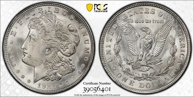 1921 $1 Morgan MS66+ 