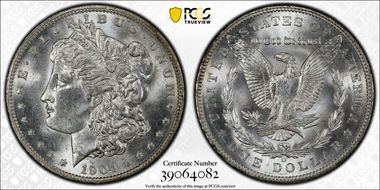 1904-O $1 MS62