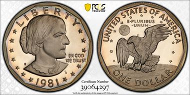 1981-S SBA$1 Type 1 PR68DCAM