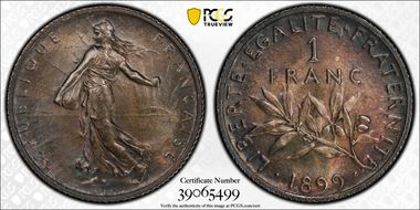 1899 1 Fr Gad-467 F-217 MS64