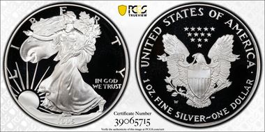1995-W $1 Silver Eagle PR70DCAM