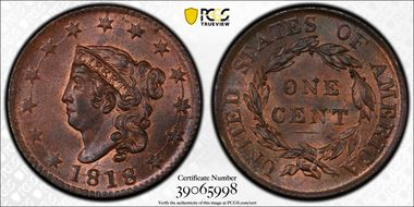 1818 1C MS65BN