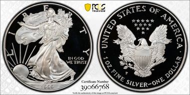 1999-P $1 Silver Eagle PR69DCAM