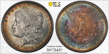 1878 7TF $1 Reverse of 1878 MS61