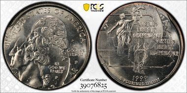 1999-P 25C Pennsylvania MS66