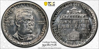 1947-S 50C Booker T. Washington MS67+