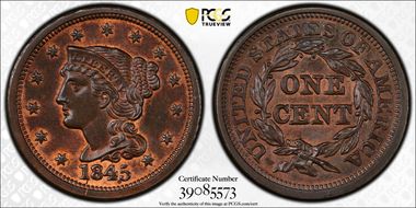 1845 1C MS65BN