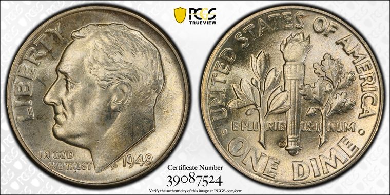 Cert 39087524 - Coin Image