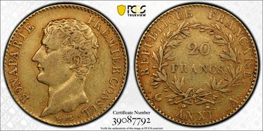 AN XI-A (1802) 20 Fr Gad-1020 F-510 XF45