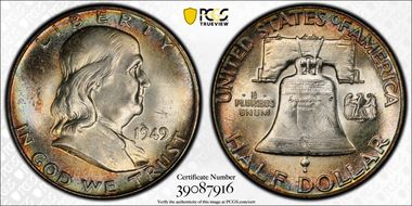 1949 50C MS65+ FBL