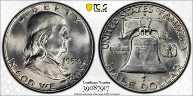 1954-D 50C MS65FBL