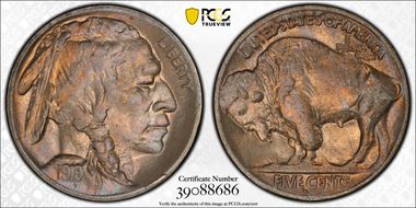 1919-D 5C 2 Feathers FS-401 MS63