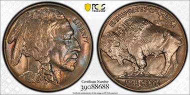 1929-S 5C 2 Feathers FS-401 MS63