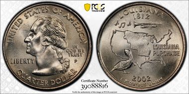 2002-P 25C Louisiana MS66