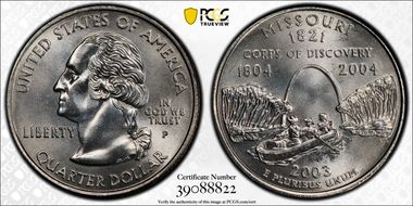 2003-P 25C Missouri MS67