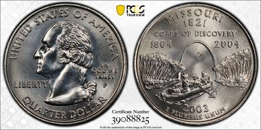 2003-P 25C Missouri MS66