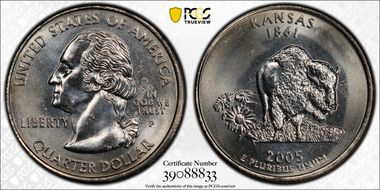 2005-P 25C Kansas MS66