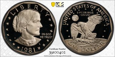 1981-S SBA$1 Type 1 PR69DCAM