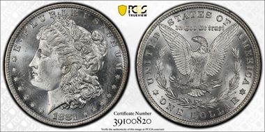 1881-O $1 MS63