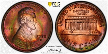 1970-S 1C Small Date MS65RB