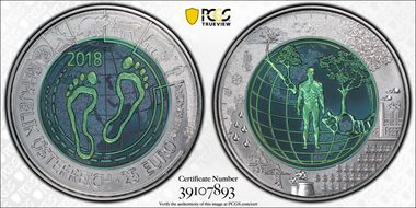 2018 € 25 Anthropocene MS70
