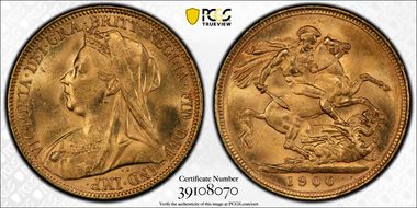 1900-S Sov S-3877 MS63+