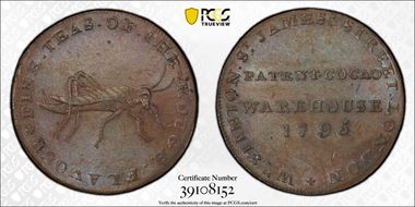 1795 Tk 1/2D DH-904 Middlesex, Stinton's AU58BN