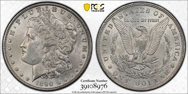 1890 $1 MS62