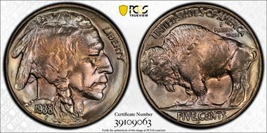 1938-D 5C Buffalo MS67