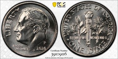 2020-P 10C Early Find MS66FB