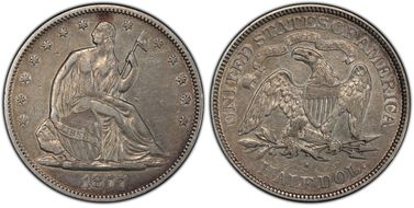 1877-S 50C WB-40 T-I Micro S, Weird F XF40