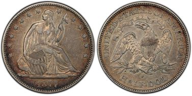 1877-S 50C WB-6 T1 Micro S Weird F XF45